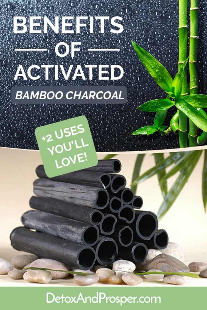 black rolls of activated bamboo charcoal