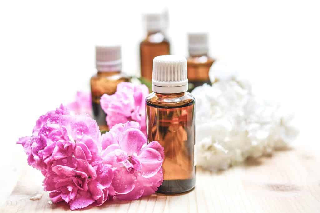 collection of essential oils for liver