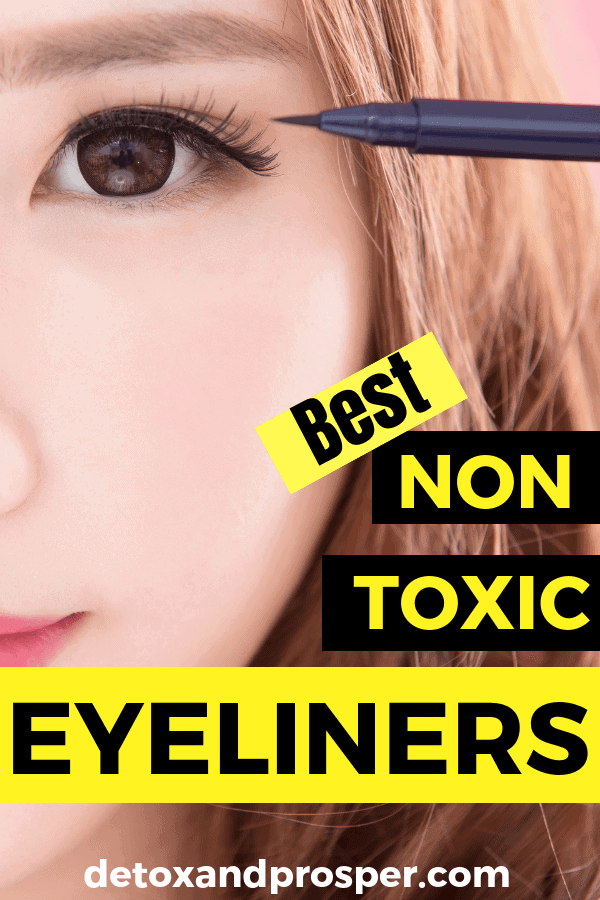 girl wearing natural eyeliner that is toxin free